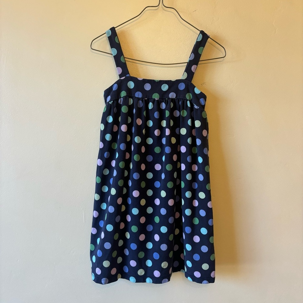 Baby Gap Polka Dot Toddler Kid Dress - Multicolor Navy Blue 4T